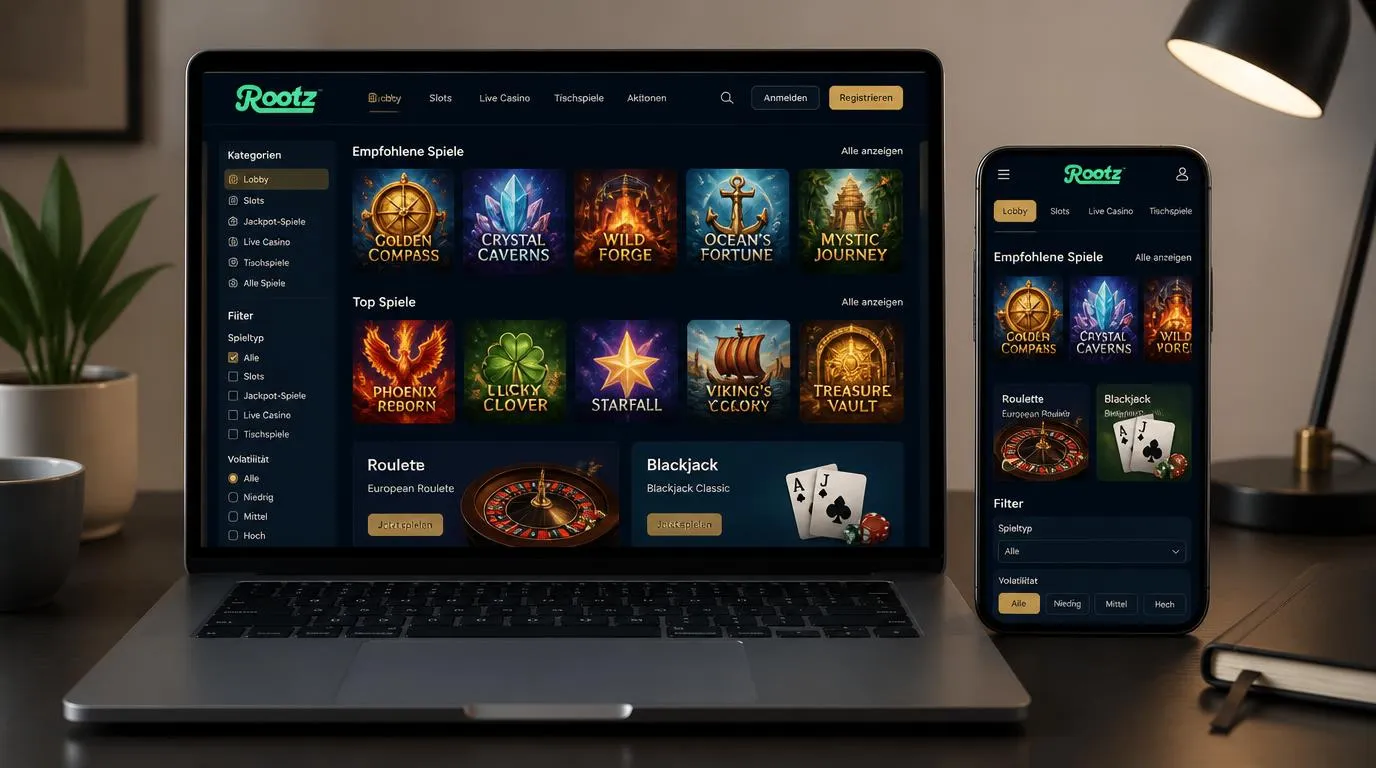 Casino-Bonusübersicht auf einem Smartphone mit Willkommensangebot, Cashback und wöchentlichen Punkten